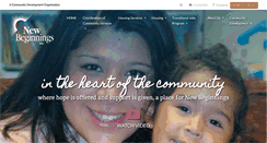 Desktop Screenshot of newbeginnings-inc.org