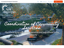 Tablet Screenshot of newbeginnings-inc.org